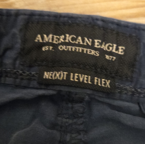 American Eagle Outfitters, Men's size 34, Navy Shorts, Dressy, Next Level Flex - Picture 5 of 9